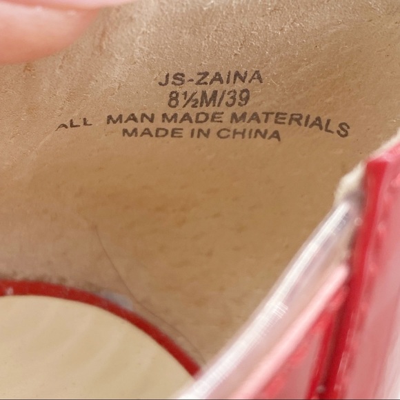 Jessica Simpson- Red and Clear Flats 8.5 - Picture 8 of 8